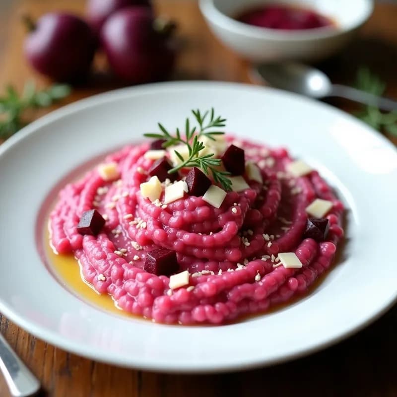 Risotto de Remolacha y Azafrán: Receta en Thermomix Ultracremosa y Colorida