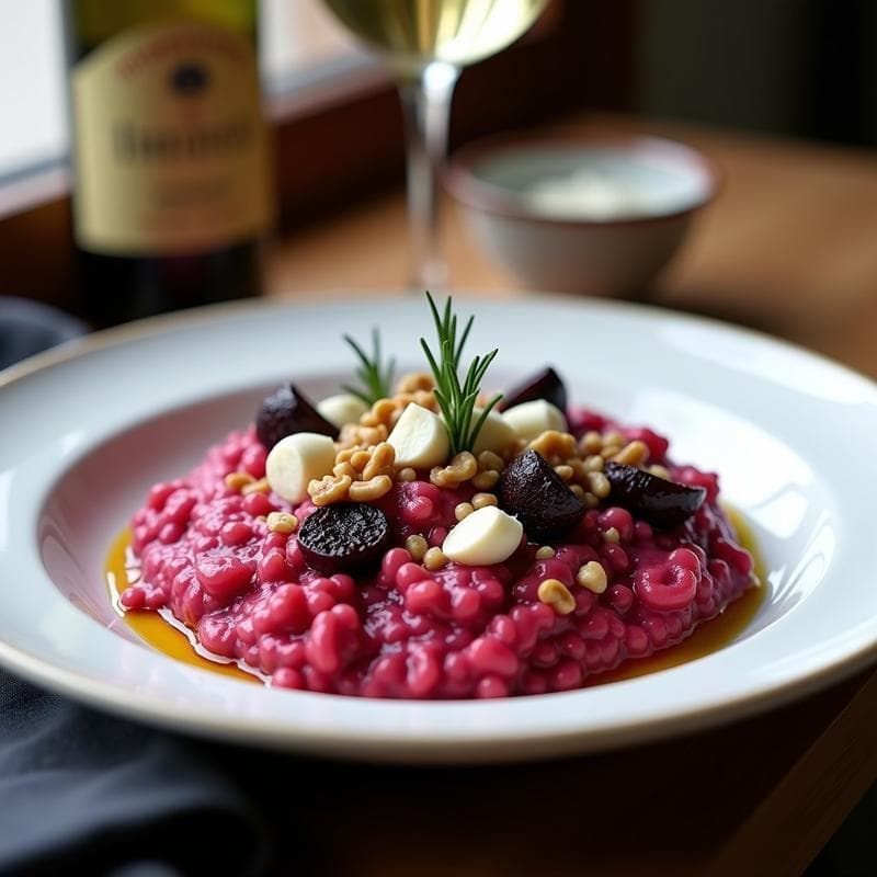 Risotto de Remolacha y Queso Cabral: Receta en Airfryer Sin Gluten y Alta en Proteína