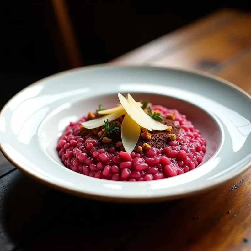 Risotto de Remolacha y Café Ahumado: Receta Gourmet en 30 Minutos con Toque Terroso