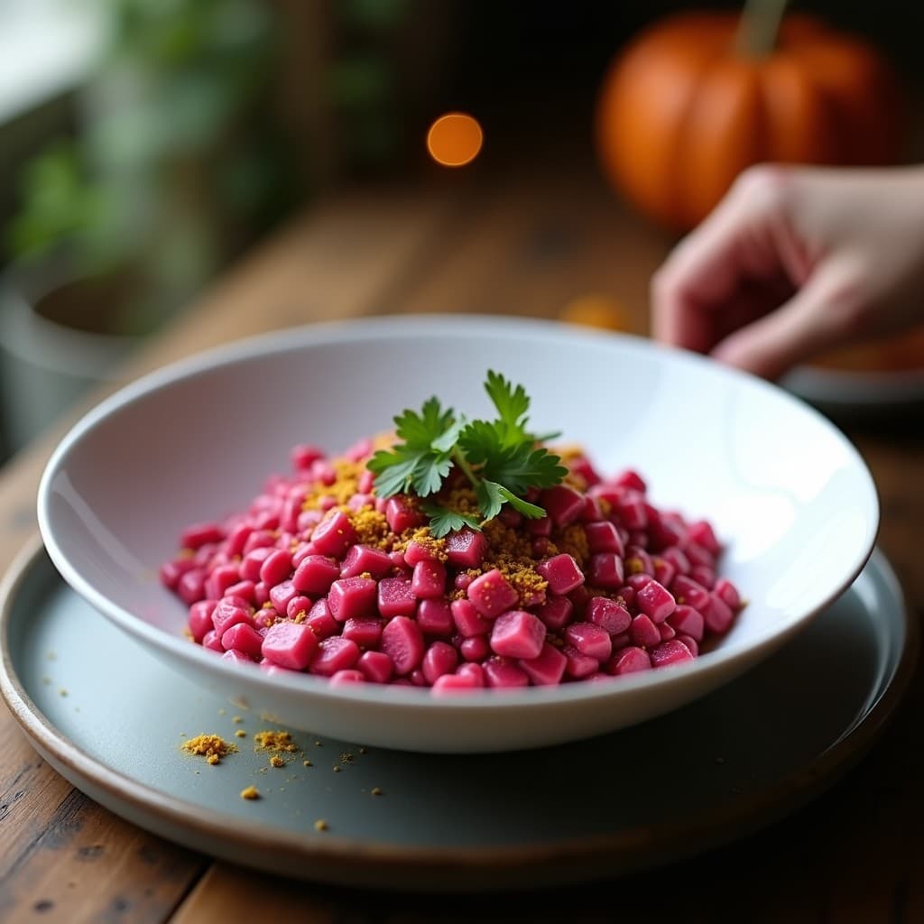Risotto de Remolacha y Curry: Receta de Otoño en 30 Minutos con Toque Exótico