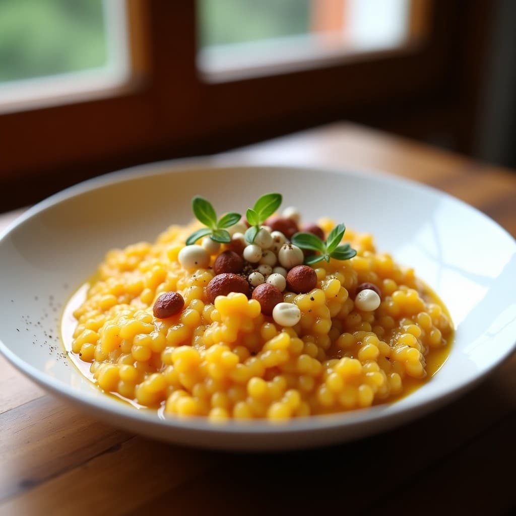 Risotto de Remolacha Dorada y Queso de Almendras con Nueces de Brasil: Receta Vegana en Thermomix