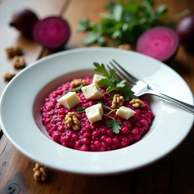 Risotto de Remolacha y Gorgonzola: Receta en Airfryer con Toque Cremoso y Rápido