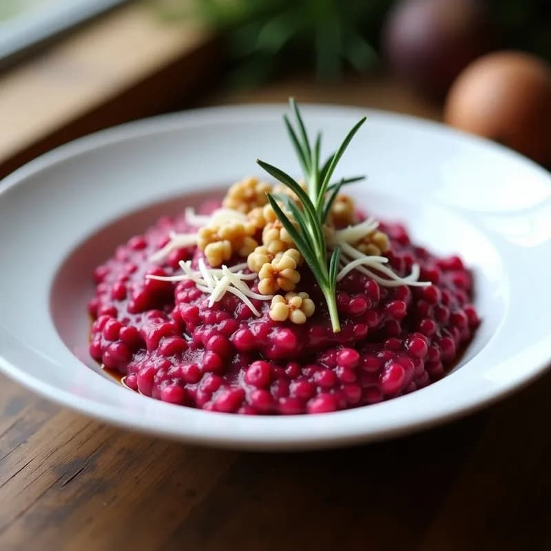 Risotto de Remolacha y Gorgonzola: Receta en Thermomix Cremosa y Vibrante