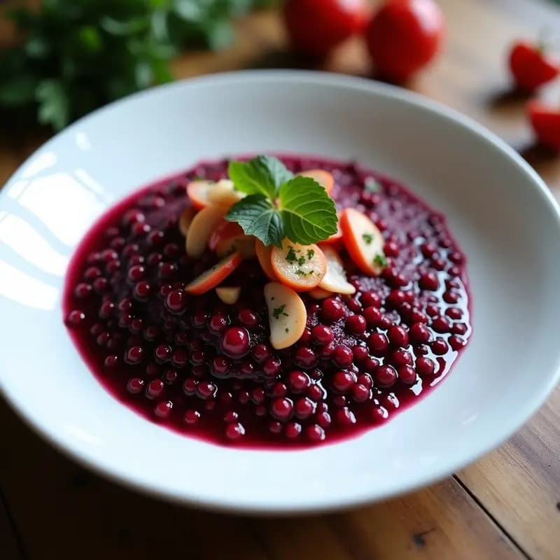 Risotto de Remolacha y Tinta de Calamar: Receta Gourmet en 30 Minutos con Toque Mediterráneo