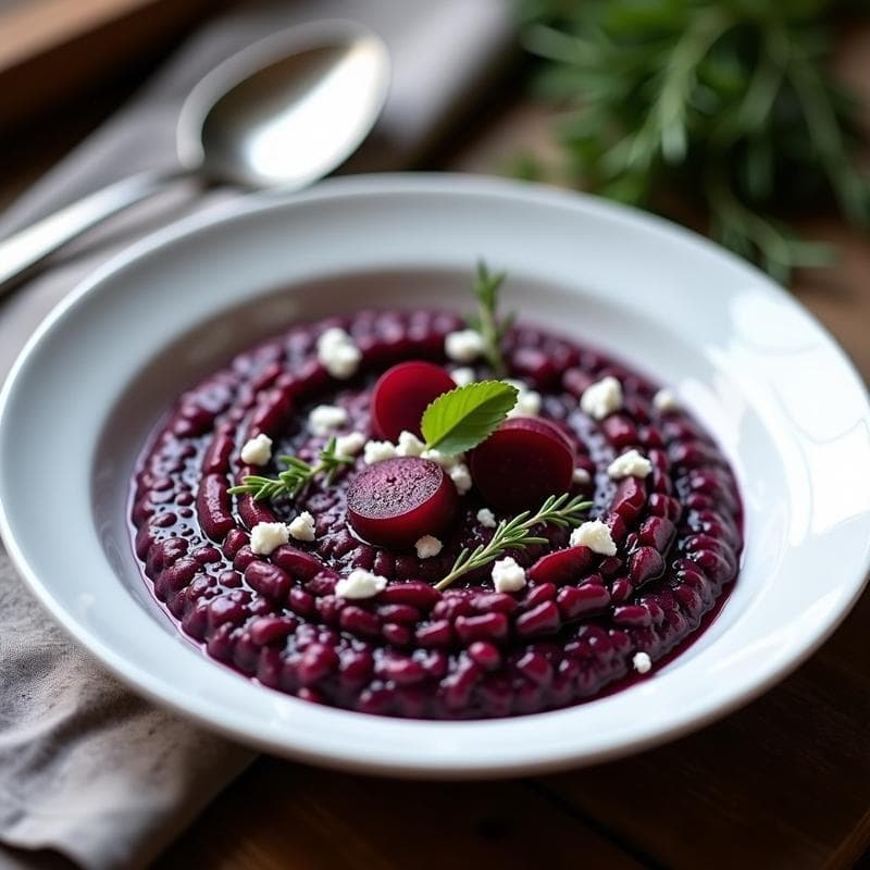 Risotto de Remolacha Negra Veneto: Receta Gourmet en 30 Minutos con Truco de Chef