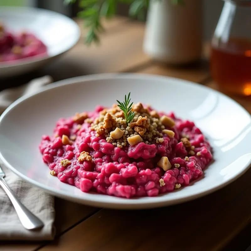 Risotto de Remolacha y Quinoa en Airfryer: Receta Rápida y Sin Lactosa con Textura Cremosa