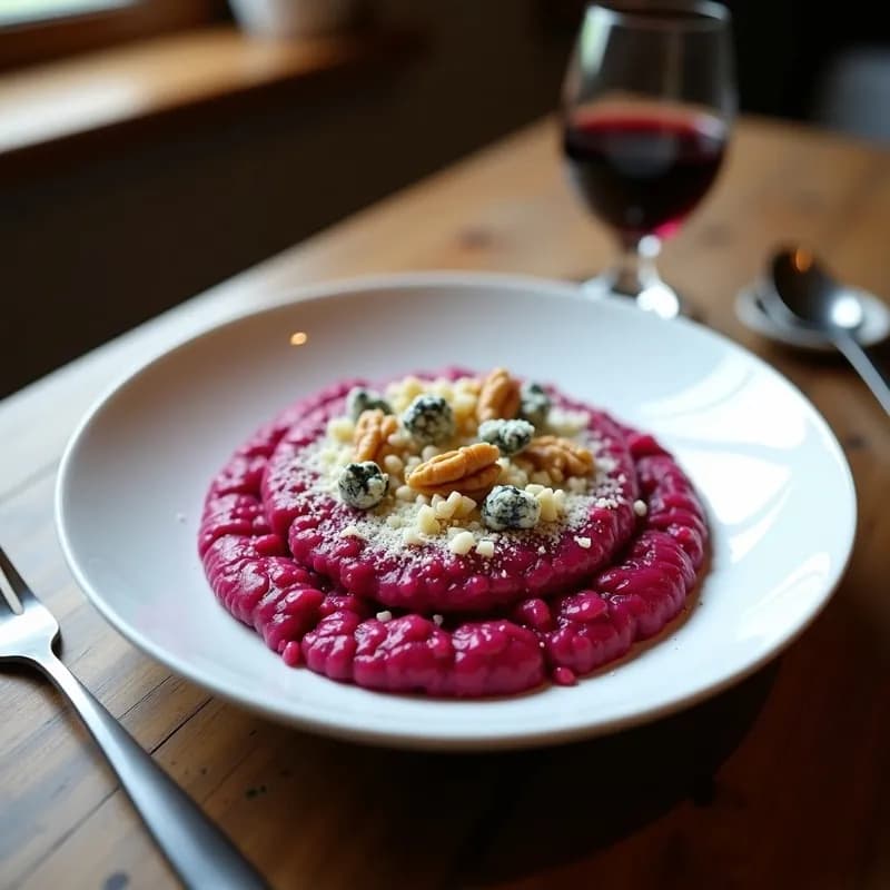 Risotto de Remolacha y Queso Azul: Receta Gourmet en 30 Minutos con Toque Cremoso