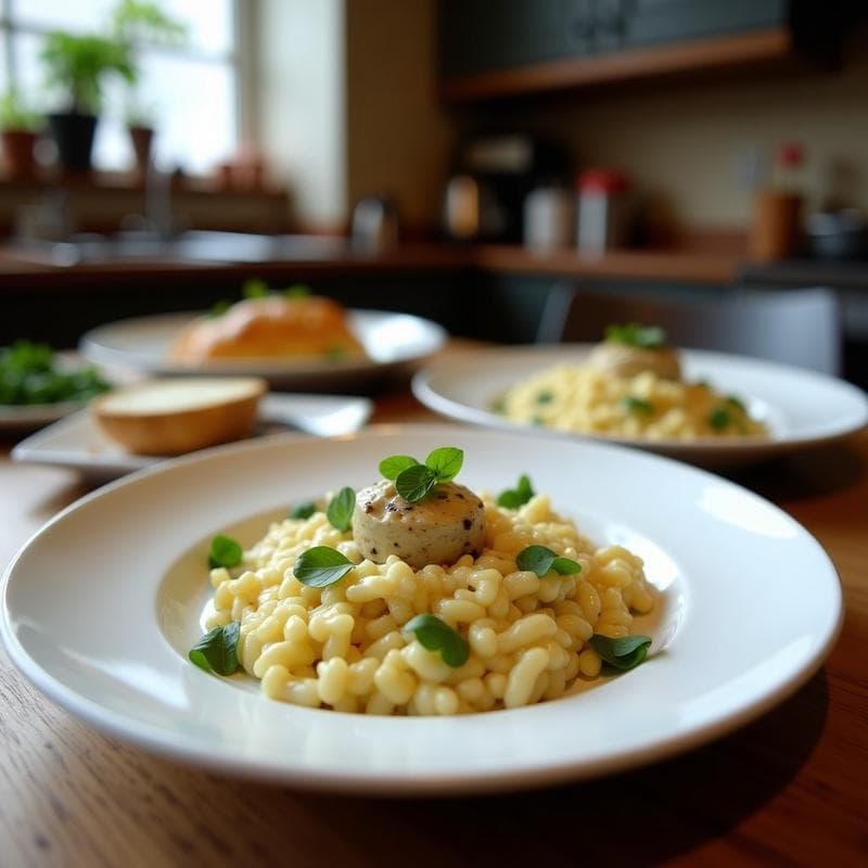 Risotto de Remolacha y Queso Azul Vegano: Receta Cremosa y Alta en Proteína