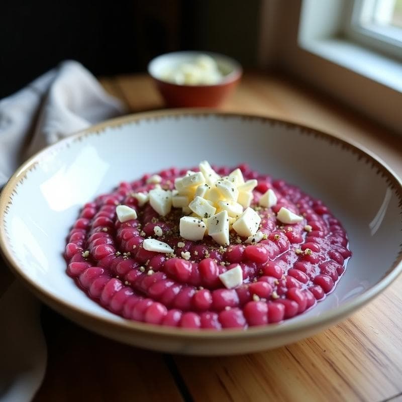 Risotto de Remolacha y Queso de Cabra: Receta en Olla Express con Toque Francés