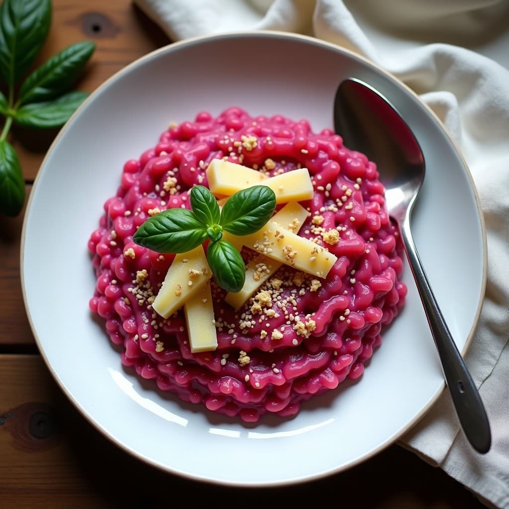 Risotto de Remolacha y Queso de Cáscara de Piña: Receta Vegana Gourmet en Thermomix