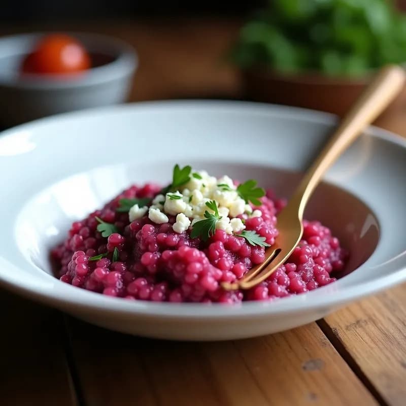 Risotto de Remolacha y Quinoa: Receta en Thermomix Sin Gluten y Alta en Hierro