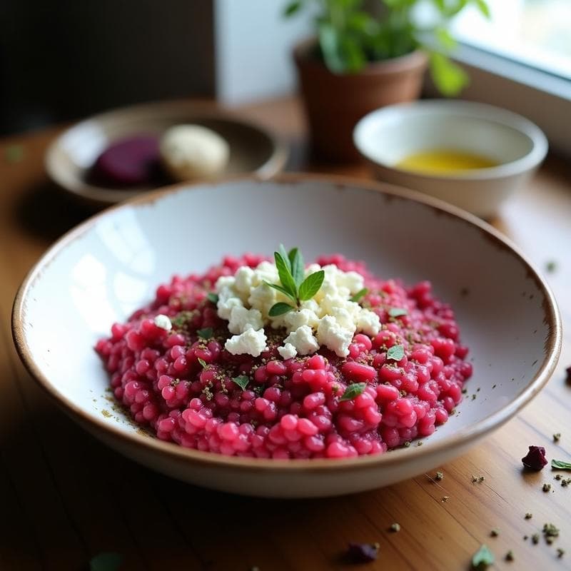 Risotto de Remolacha y Zaatar: Receta en Ollas Superpuestas con Sabor Terrroso en 30 Minutos