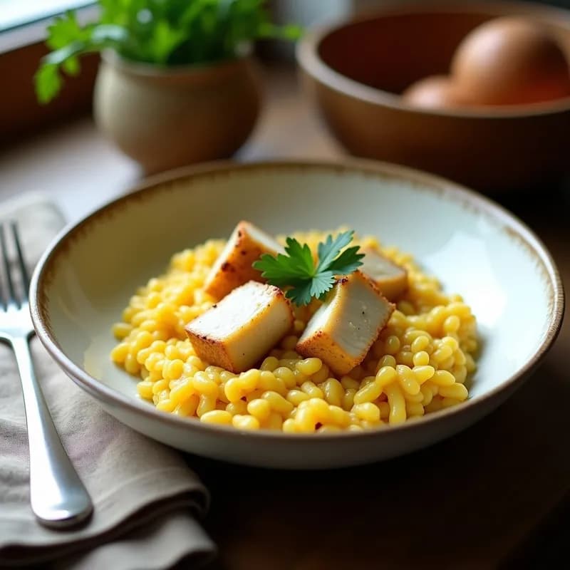 Risotto de Zafarráncho con Pescado: Receta en Thermomix Ultracremosa y Aromática