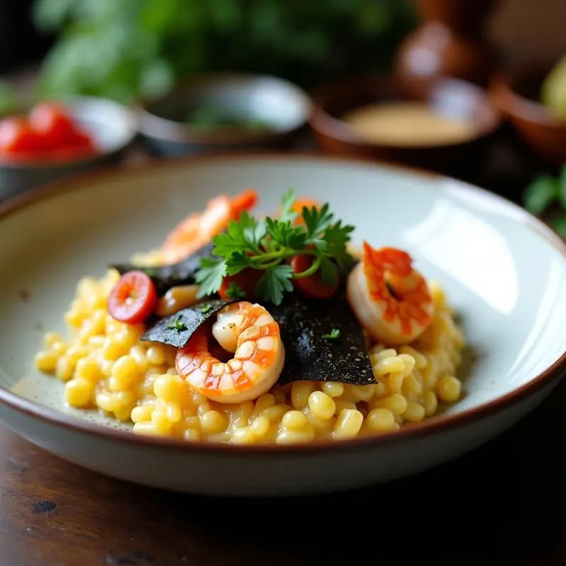 Risotto de Zafarrancho con Algas Nori: Receta en Thermomix en 20 Minutos con Toque Japonés