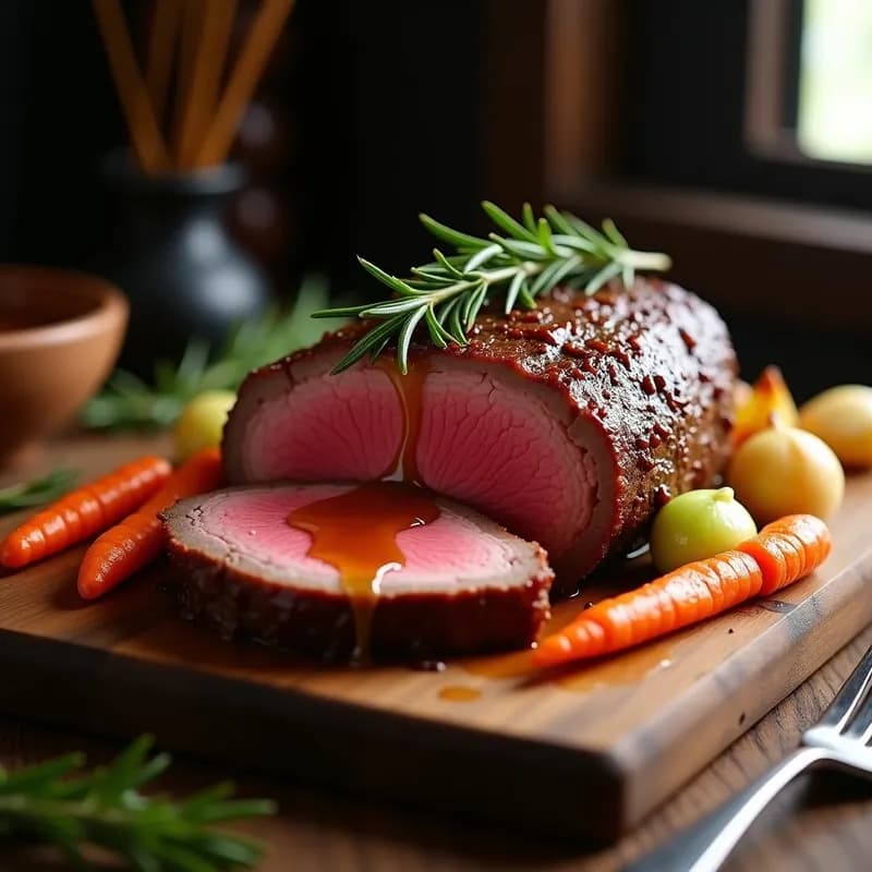 Roast Beef al Horno: Crujiente por Fuera y Tierno por Dentro en 2 Horas