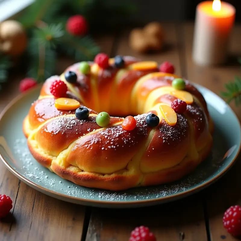 Roscón de Reyes Tradicional con Frutas Escarchadas: Receta en Thermomix