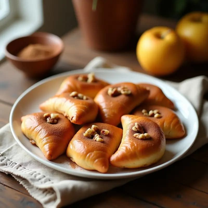 Rogaliki de Canela y Manzana: Postre Polaco Sin Harina en Airfryer