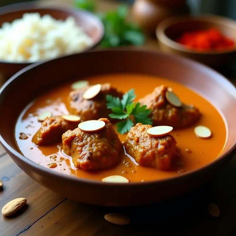 Kashmiri Rogan Josh de Cordero: Curry Indio con Yogur y Azafrán en 45 Minutos