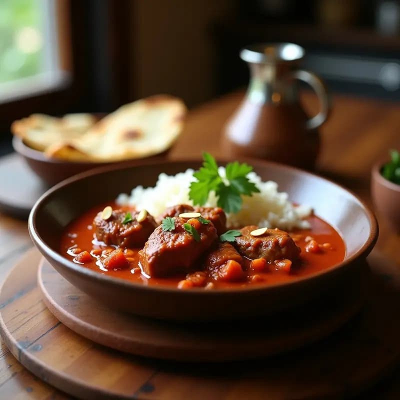 Rogan Josh de Cordero: Curry Cachemira en Olla Lenta con Especias Aromáticas