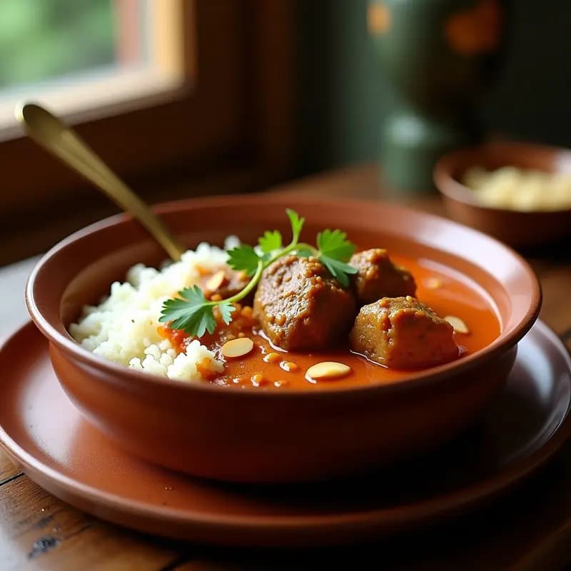 Rogani Josh de Cordero con Azafrán: Receta India en Olla Exprés