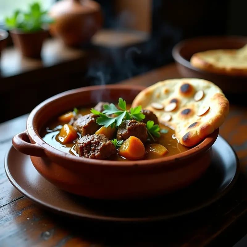 Rogani Josh con Cordero y Hongos: Estofado Cachemiro con Especias Exóticas