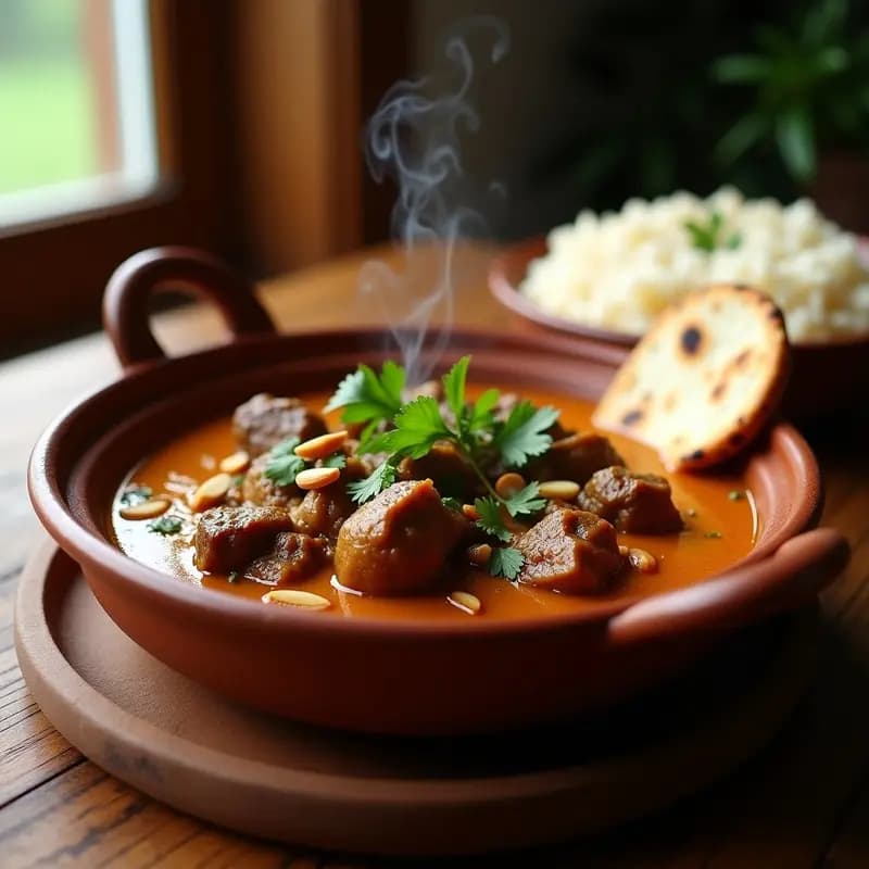 Rogani Josh: Estofado Cachemir de Cordero con Yogur y Azafrán