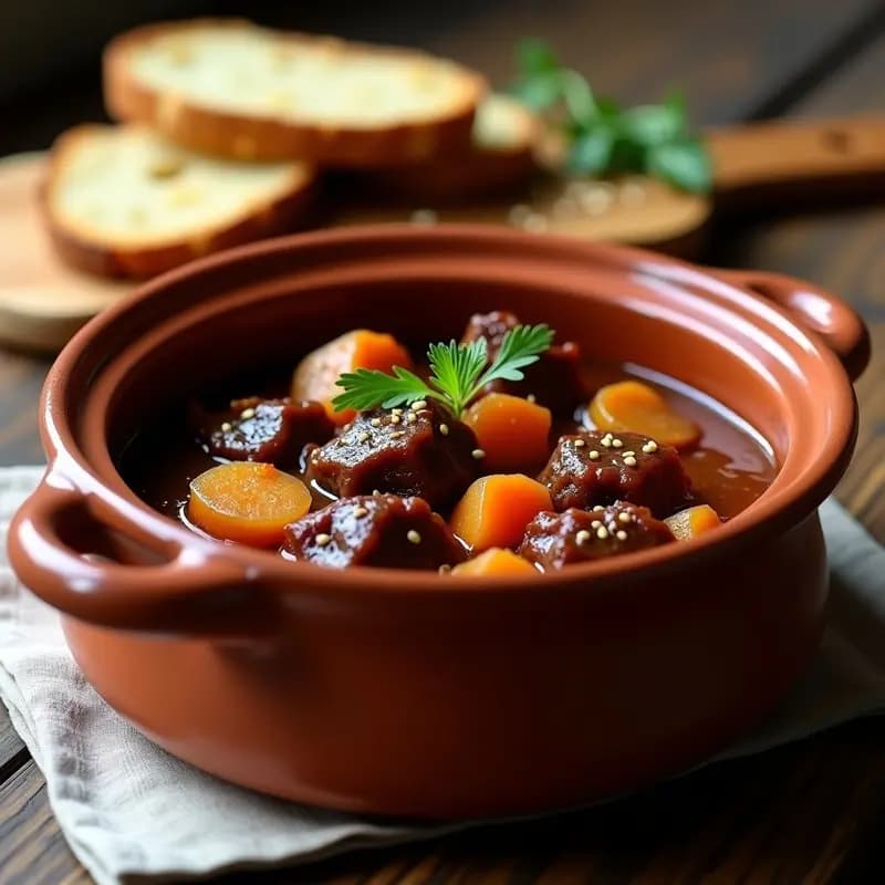 Roganic de Cordero con Cebolla Caramelizada: Receta Balcánica en Olla de Barro
