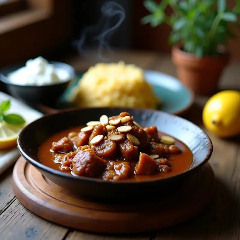 Roganic de Cordero con Salsa de Ciruelas: Receta Iraní de Estofado Tradicional