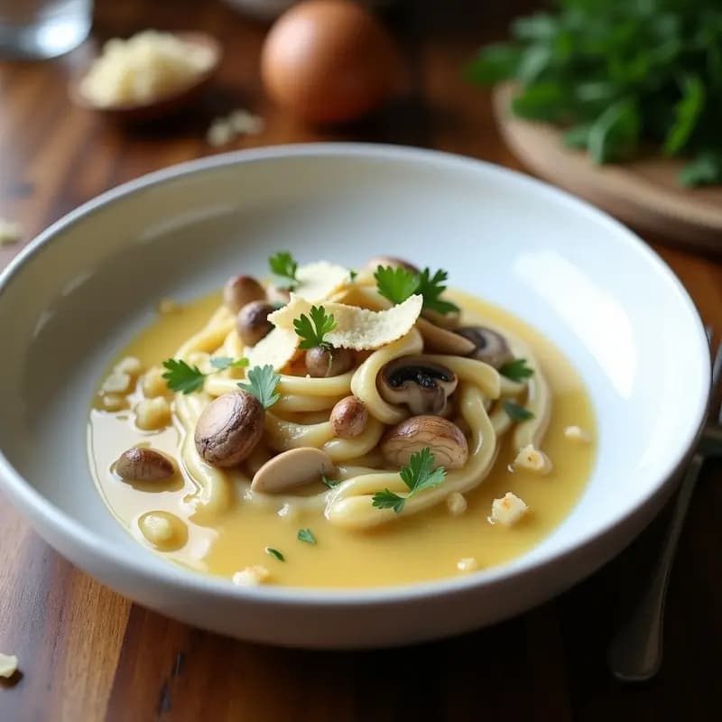 Roganic de Hongos Silvestres y Trufa Blanca: Receta Croata de Lujo en Thermomix