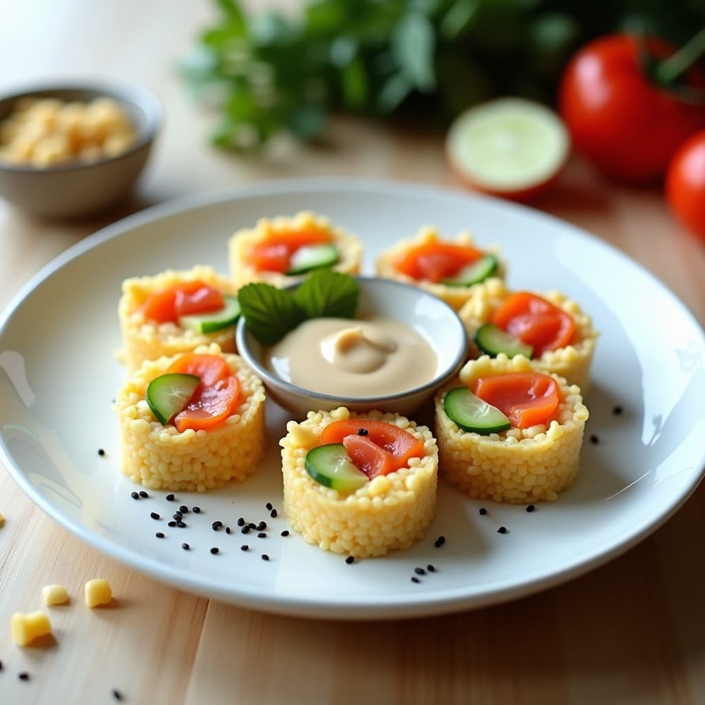 Rollitos de Alga Nori con Arroz de Coliflor y Salmón Ahumado: Receta Japonesa Keto en 15 Minutos