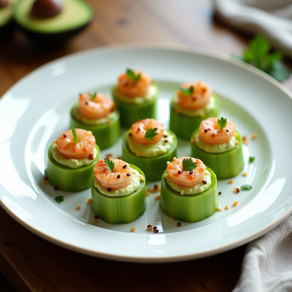 Rollitos de Apio Rellenos de Crema de Aguacate y Gambas: Receta Sin Gluten