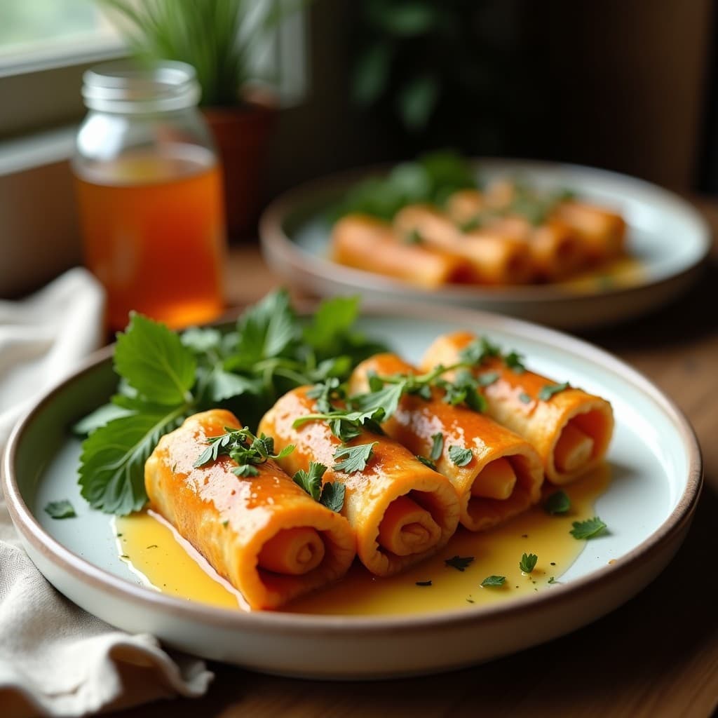 Rollitos de Láminas de Calabacín Rellenos de Salmón Ahumado y Eneldo: Receta Escandinava Sin Gluten