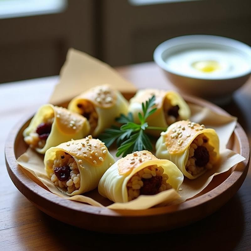 Rollitos de Col Rellena de Arroz Salvaje y Arándanos: Receta andersa en Airfryer