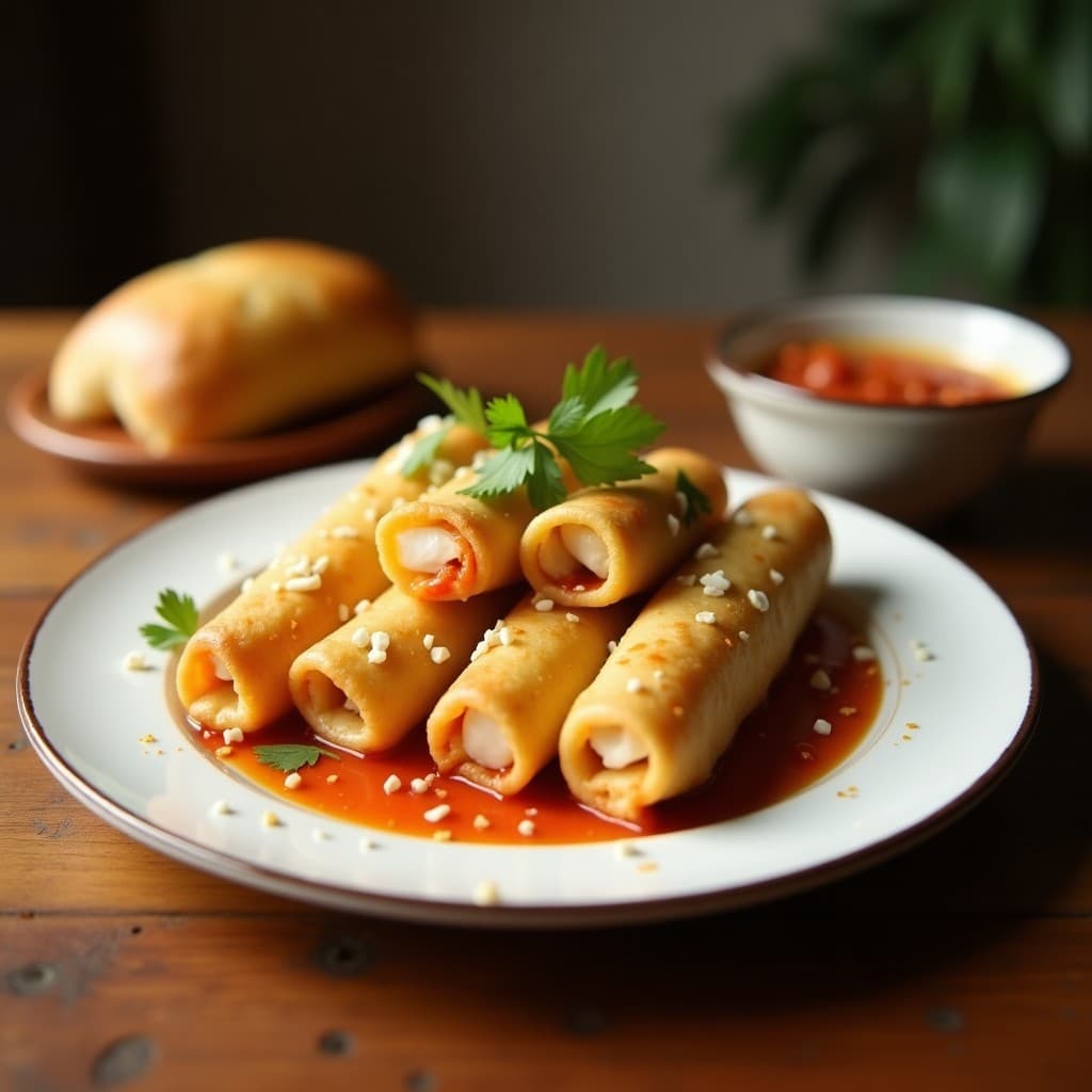 Rollitos de Col Rizada y Queso Feta con Salsa de Higueras: Entrante Mediterráneo en 15 Minutos