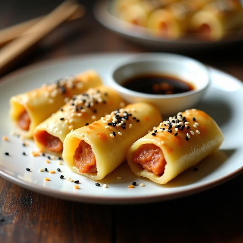 Rollitos de Col China con Relleno de Tofu Sedoso y Ciruelas Umeboshi: Receta Japonesa en Airfryer