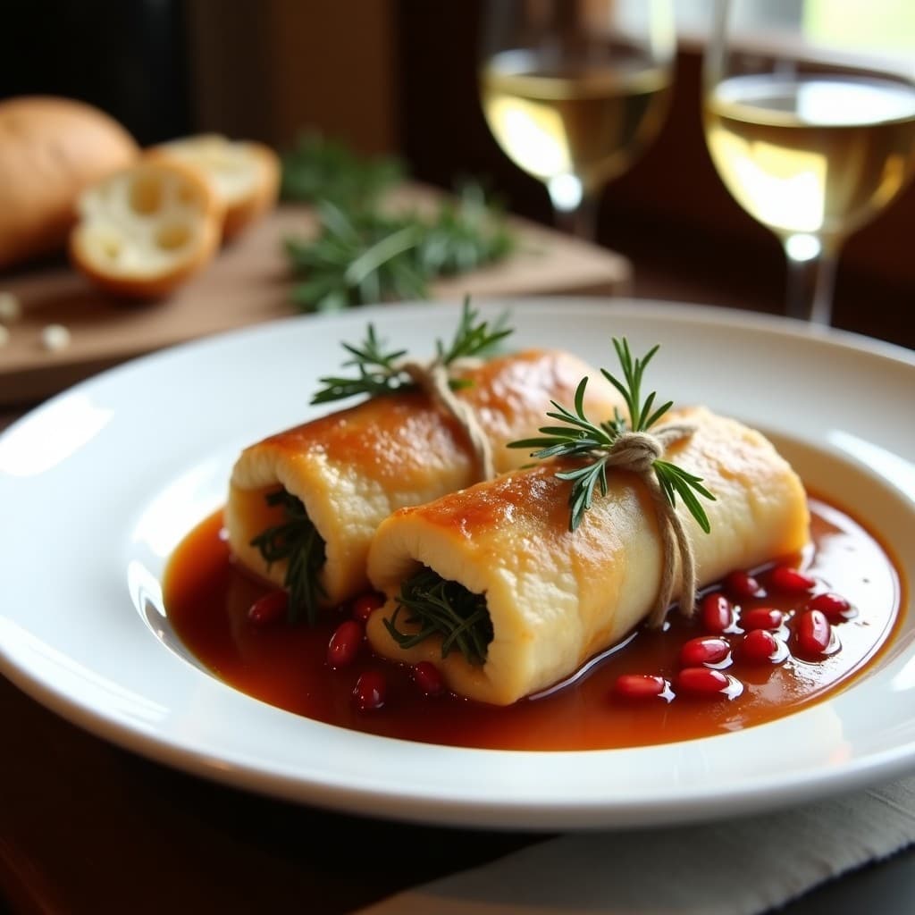 Rollitos de Conejo Escabechado con Hierbas Provenzales: Receta Francesa en Olla Lenta