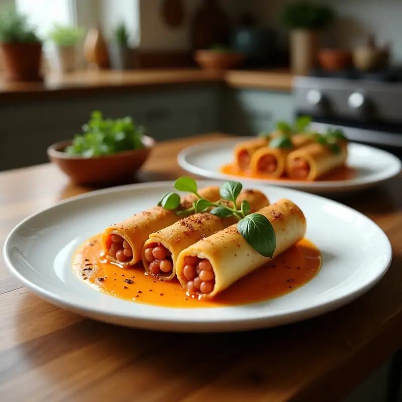 Rollitos de Primavera de Garbanzos y Espárragos Trigueros: Aperitivo Vietnamita Crudivegano