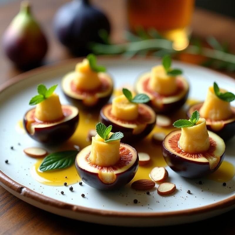 Rollitos de Higo y Queso de Cabra con Miel de Romero: Aperitivo Español en 10 Minutos