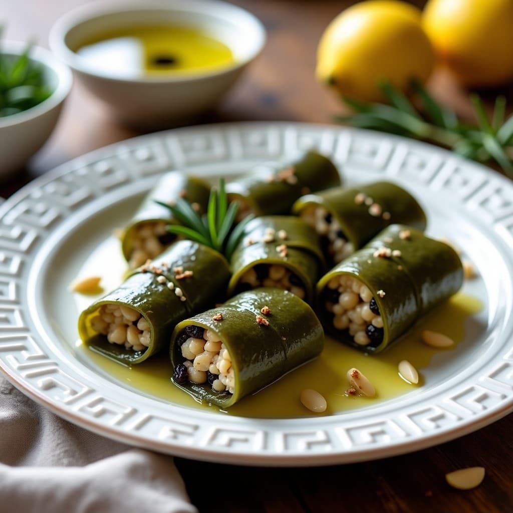 Rollitos de Hoja de Parra con Relleno de Quinoa y Pasas Negras: Receta Griega en Thermomix