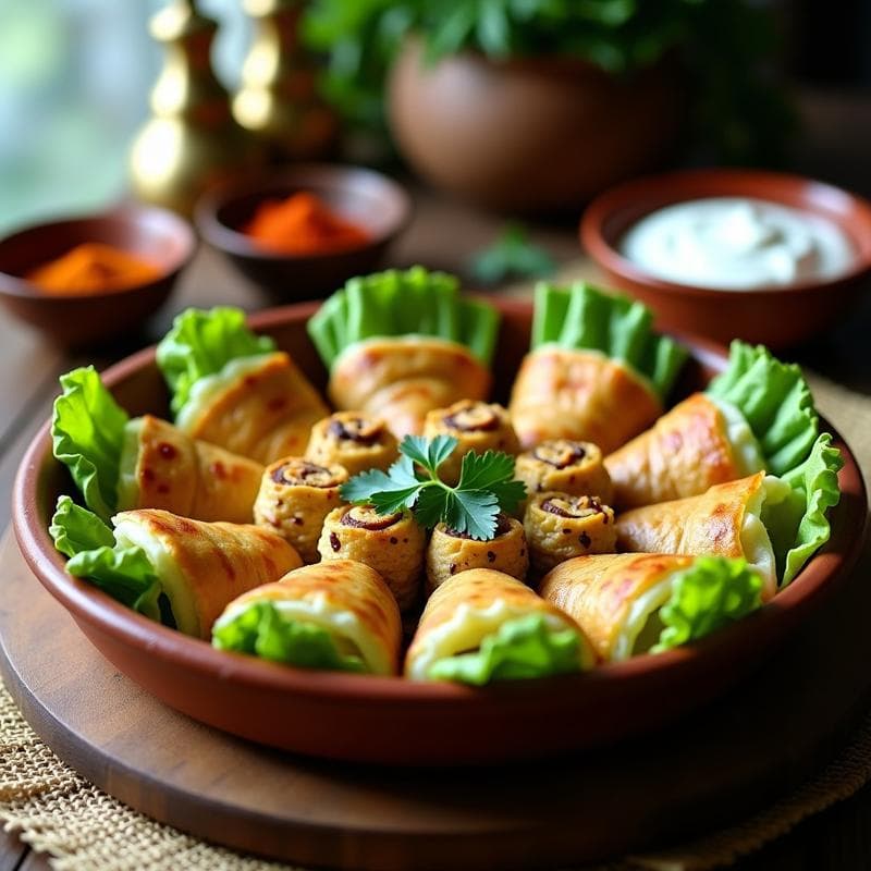 Rollitos de Lechuga Rellenos de Carnaza y Arroz Basmati: Receta de Oriente Medio en Horno