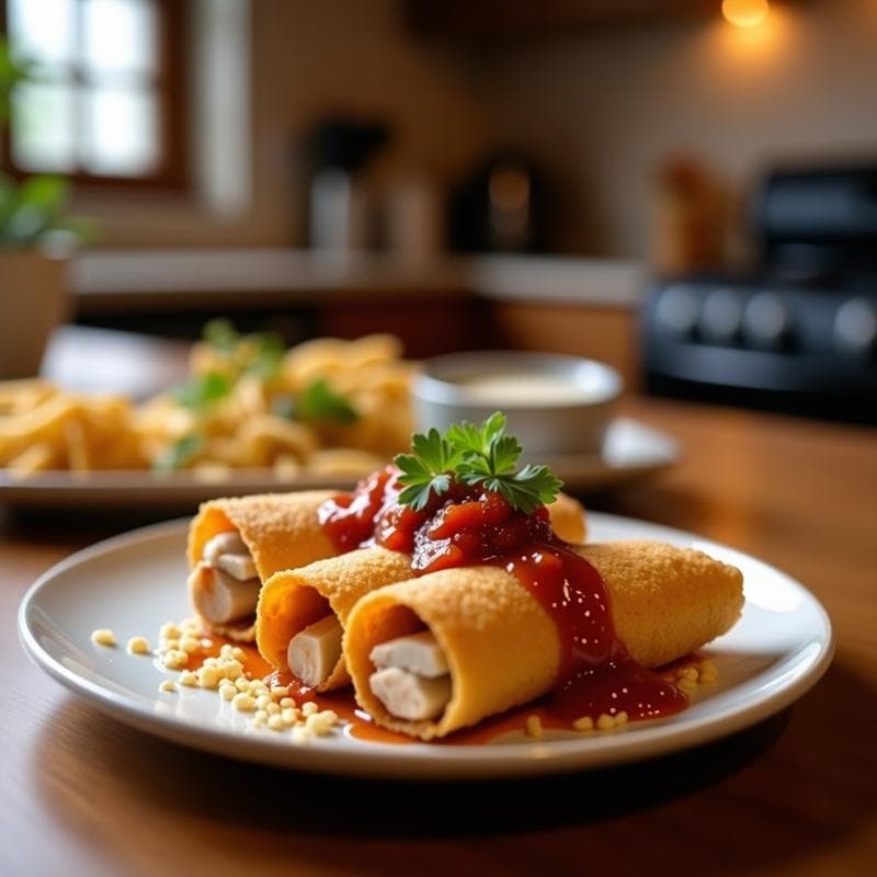 Rollitos de Lechuza Fritos con Salsa Teriyaki: Receta Japonesa en Airfryer y Crujiente