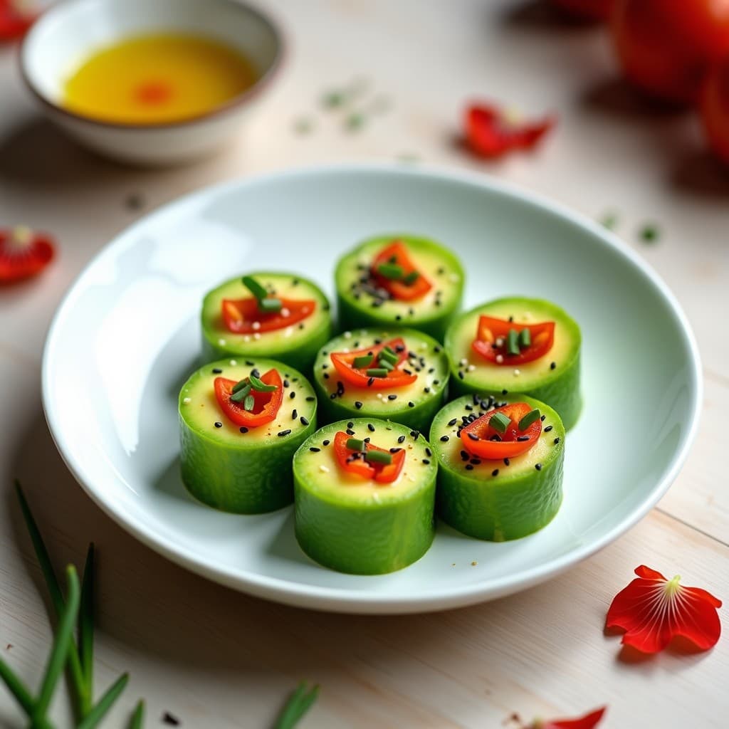Rollitos de Lechuza de Mar con Aguacate y Salsa de Yuzu: Entrante Japonés Crudivegano en 10 Minutos