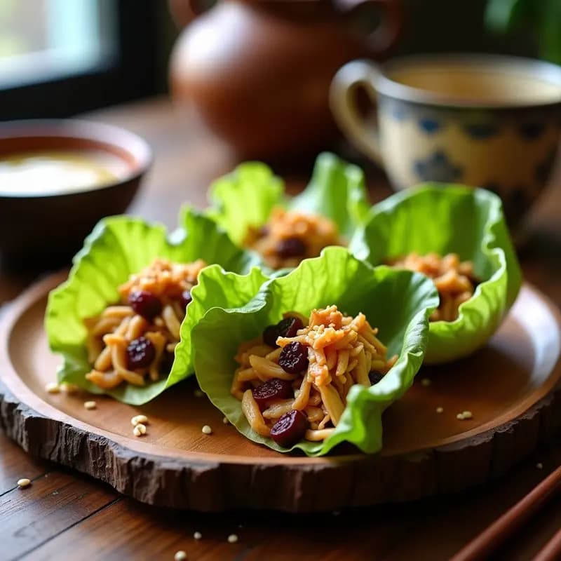 Rollitos de Lechuza con Relleno de Pollo y Ciruelas: Receta China Dulce y Salada