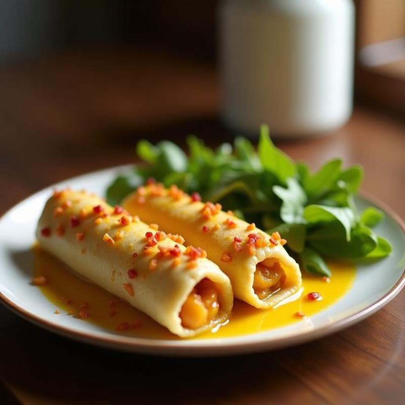 Rollitos de Lechuga con Pollo al Curry y Manzana: Receta Sin Gluten y Baja en Calorías