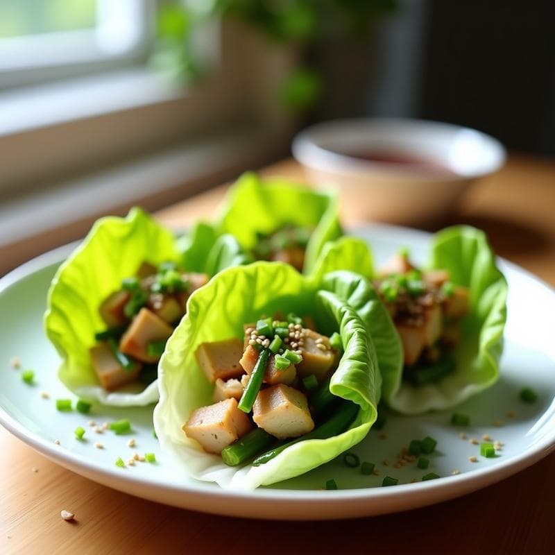 Rollitos de Lechuza Rellena de Pollo y Espárragos: Receta China en Olla Express