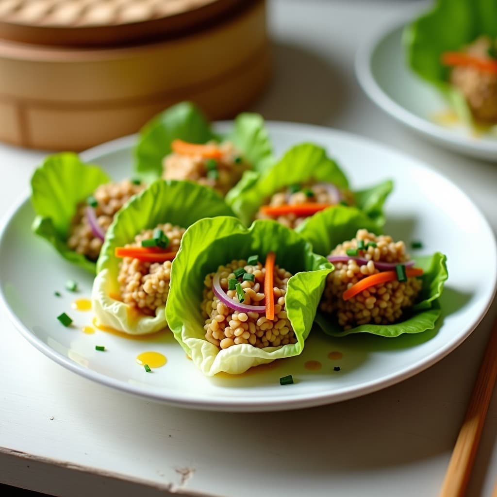 Rollitos de Lechuza con Relleno de Pollo y Nueces: Receta China al Vapor y Crujiente
