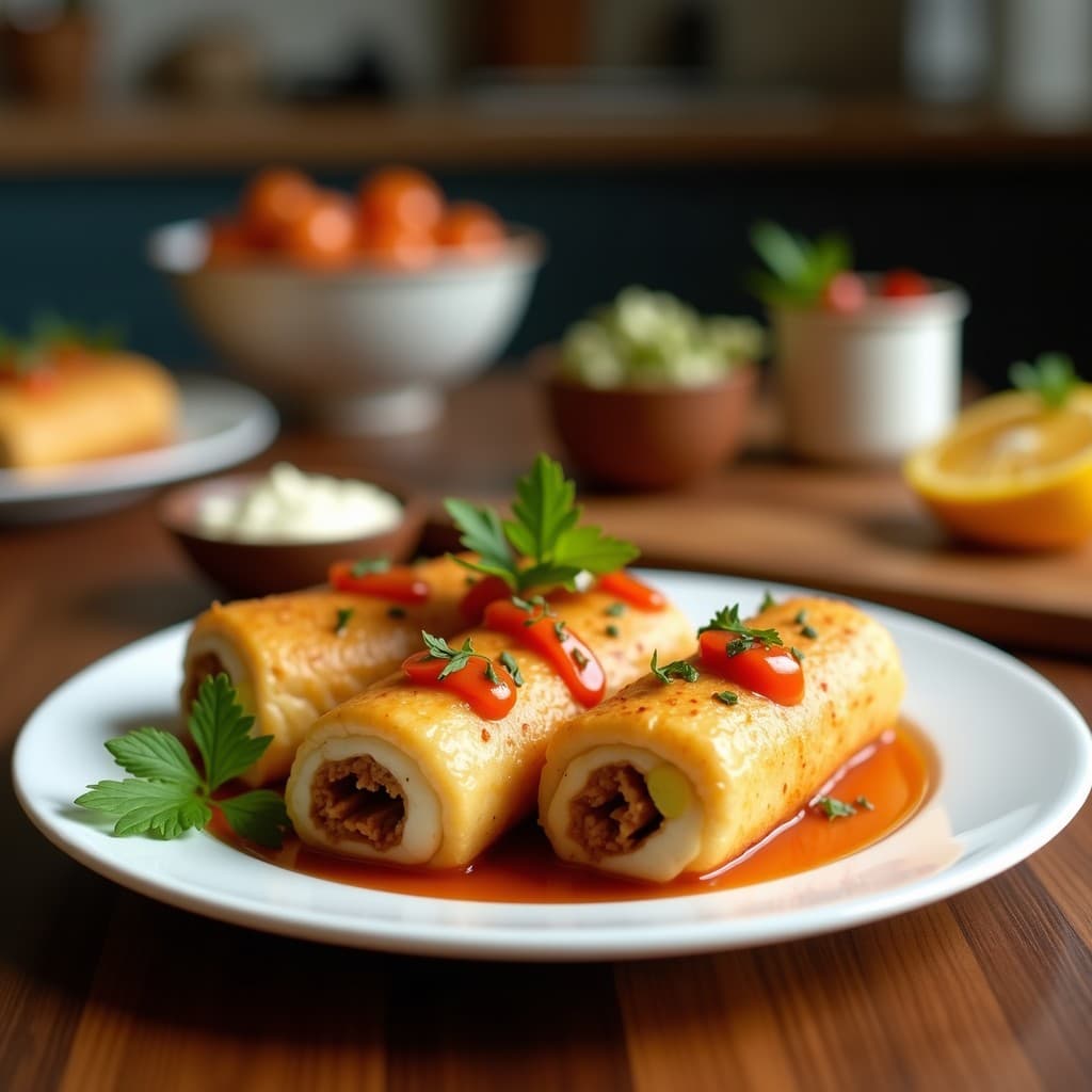 Rollitos de Lechuza Veganos con Relleno de Tempeh y Espárragos: Receta Indonésica al Vapor