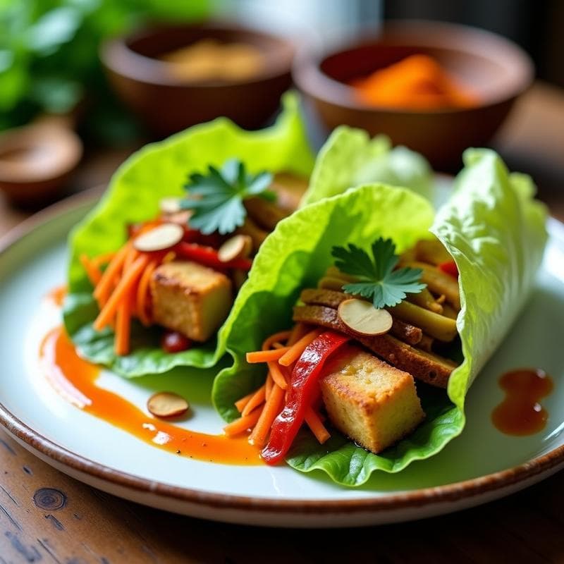 Rollitos de Lechuza Veganos con Salsa de Tamarindo: Receta India en 20 Minutos