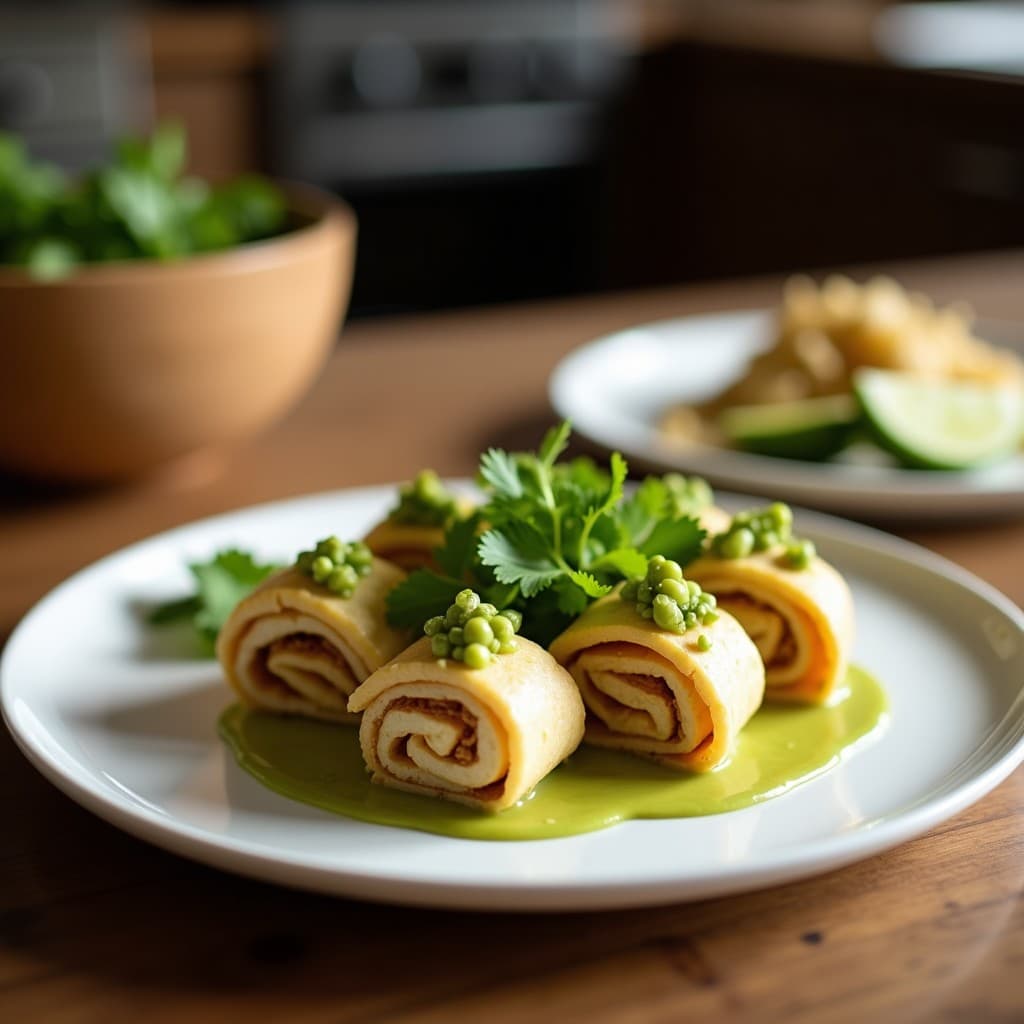 Rollitos de Lecitina con Relleno de Aguacate y Germinados de Alfalfa: Aperitivo Crudivegano Rico en Omega-3