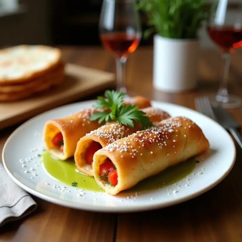 Rollitos de Lino Dorado con Aguacate y Tomate Seco: Receta Keto Sin Horno y Alta en Fibra